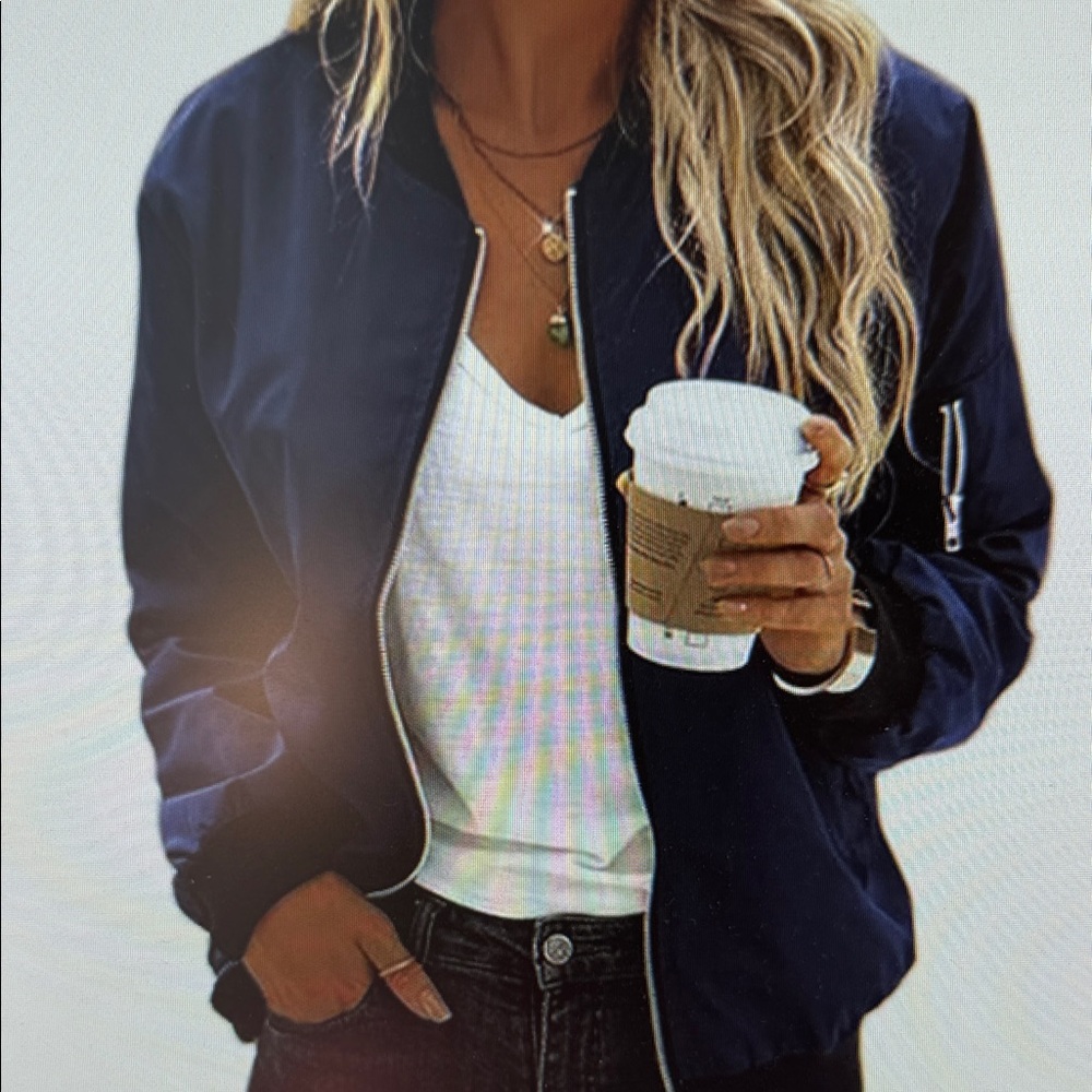 Women’s  Navy Bomber Jacket XL